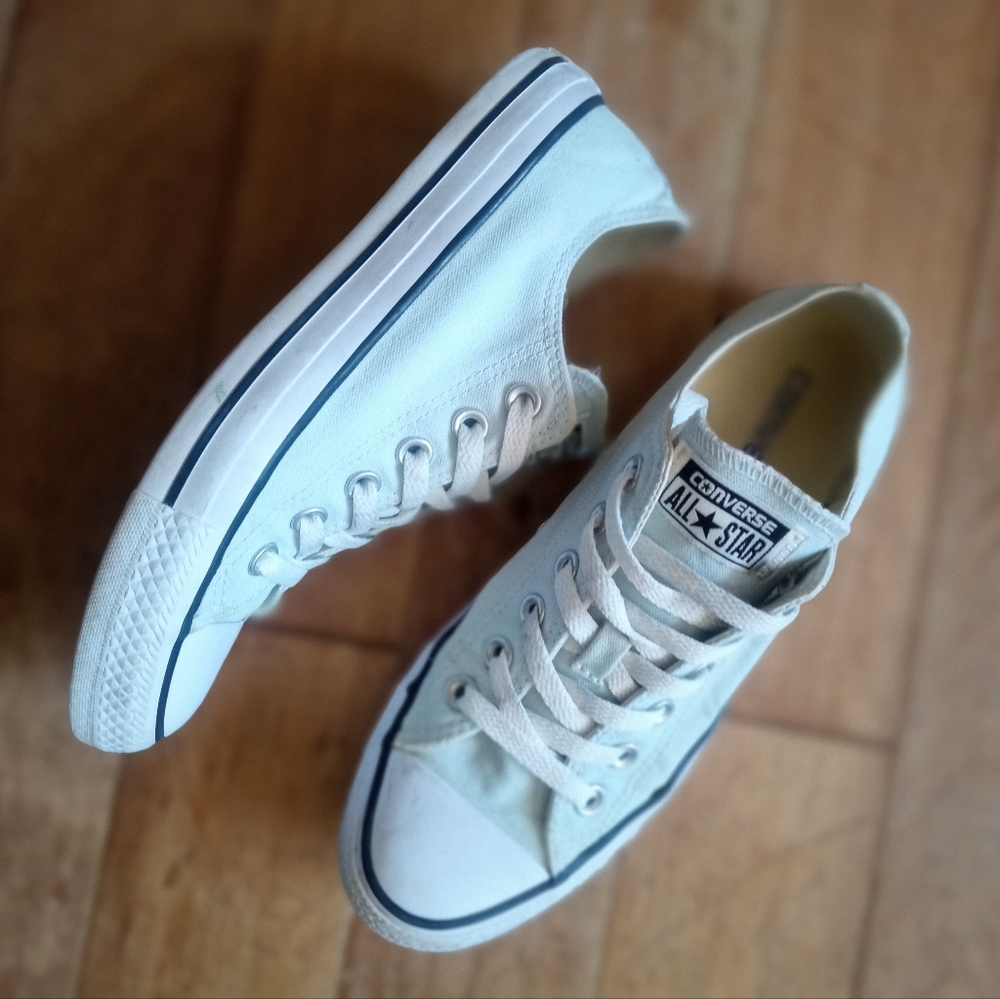 Converse All Star Chuck Taylor Pastel Blue Lows Like New